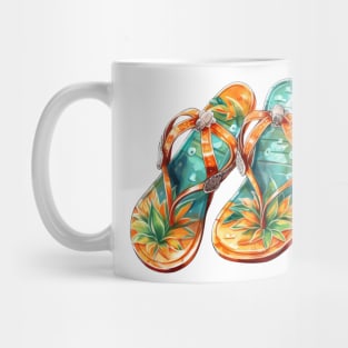 Watercolor Flip Flops #2 Mug